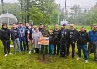 На «Кубяка» высадили Аллею памяти участников СВО На «Кубяка» высадили Аллею памяти участников СВО