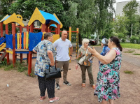 На встрече с жителями На встрече с жителями