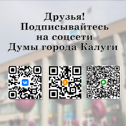 Городская Дума города Калуги в соцсетях